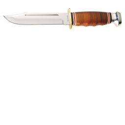 Ka-Bar Marine Hunter Field Knife - Brown - Fixed Blade - Kabar Knives